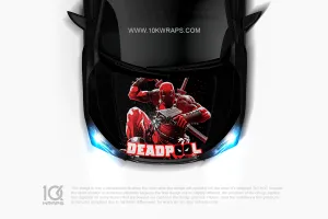 Deadpool Car Sticker Window Decal - 10KWraps | Itasha Car Wrap