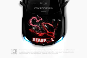 Deadpool Car Sticker Window Decal - 10KWraps | Itasha Car Wrap