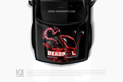 Deadpool Car Sticker Window Decal - 10KWraps | Itasha Car Wrap