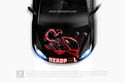 Deadpool Car Sticker Window Decal - 10KWraps | Itasha Car Wrap