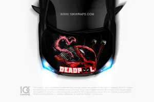Deadpool Car Sticker Window Decal - 10KWraps | Itasha Car Wrap