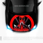 Deadpool Sticker For Car Decal - 10KWraps | Itasha Car Wrap