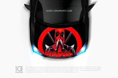 Deadpool Sticker For Car Decal - 10KWraps | Itasha Car Wrap