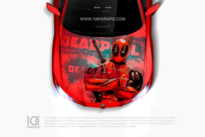 Deadpool Sticker For Car Decal - 10KWraps | Itasha Car Wrap
