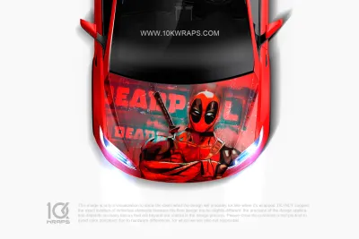 Deadpool Sticker For Car Decal - 10KWraps | Itasha Car Wrap