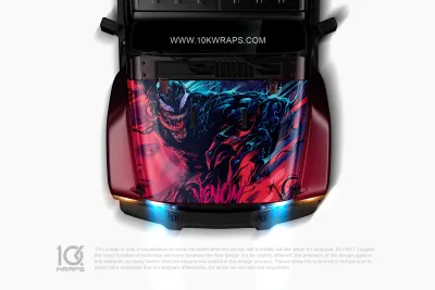 Venom Car Wrap Venom Hood Wrap Custom Design 3M Top Vinyl