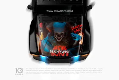 Pennywise Horror Car Wraps Made With Top 3M Vinyl-10KWRAPS