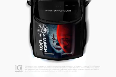 Pennywise Car Decal Made With Top 3M Horror Vinyl-10KWRAPS
