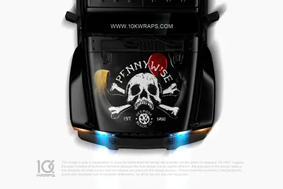 Pennywise Car Decal Made With Top 3M Horror Vinyl-10KWRAPS