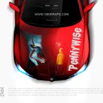 Pennywise Car Decal Made With Top 3M Horror Vinyl-10KWRAPS