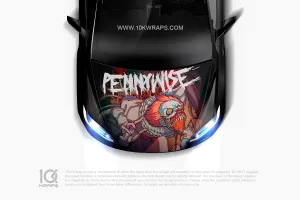 Pennywise Car Decal Made With Top 3M Horror Vinyl-10KWRAPS