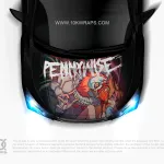 Pennywise Car Decal Made With Top 3M Horror Vinyl-10KWRAPS