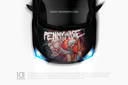 Pennywise Car Decal Made With Top 3M Horror Vinyl-10KWRAPS