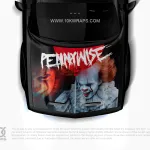 Pennywise Car Decal Made With Top 3M Horror Vinyl-10KWRAPS