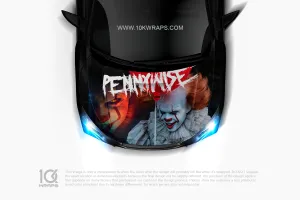 Pennywise Car Decal Made With Top 3M Horror Vinyl-10KWRAPS