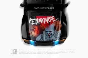 Pennywise Car Decal Made With Top 3M Horror Vinyl-10KWRAPS