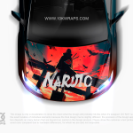 Naruto Anime Uchiha Itachi Car Wrap – Custom Itasha Vinyl Wrap