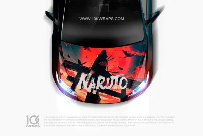 Naruto Anime Uchiha Itachi Car Wrap – Custom Itasha Vinyl Wrap