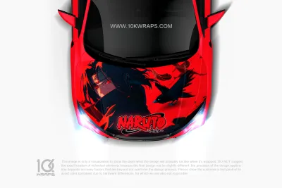 Naruto Anime Uchiha Itachi Car Wrap – Custom Itasha Vinyl Wrap