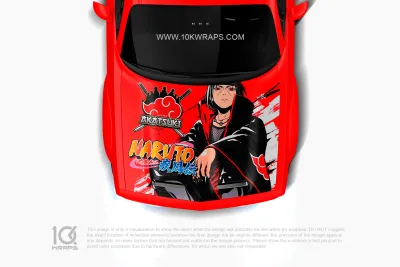 Itachi Car Decal Naruto Anime Sticker – Custom Itasha Vinyl Wrap