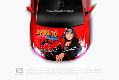 Itachi Car Decal Naruto Anime Sticker – Custom Itasha Vinyl Wrap