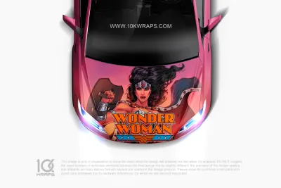 Wonder Woman Car Accessories Decal Made With Top 3M Vinyl