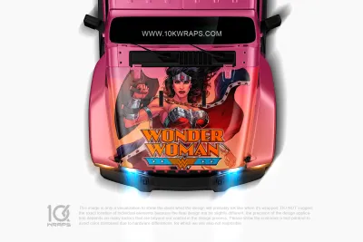 Wonder Woman Car Accessories Decal Made With Top 3M Vinyl