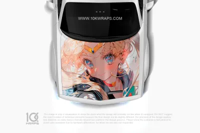 Sailor Moon Car Decal Sticker Made With Top 3MVinyl-10KWRAPS