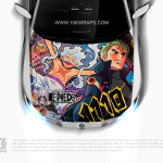 Luffy Gear 5 Car Wraps Made With Top 3M Vinyl - 10KWRAPS