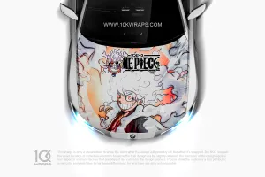 Luffy Gear 5 One Piece Car Decal Made With Top 3M Top Vinyl