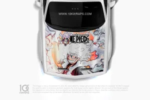 Luffy Gear 5 One Piece Car Decal Made With Top 3M Top Vinyl