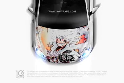 Luffy Gear 5 One Piece Car Decal Made With Top 3M Top Vinyl