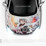 Luffy Gear 5 One Piece Car Decal Made With Top 3M Top Vinyl