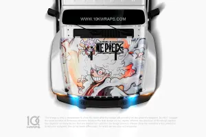 Luffy Gear 5 One Piece Car Decal Made With Top 3M Top Vinyl