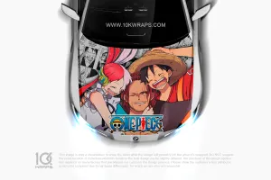 Luffy Gear 5 One Piece Car Decal Made With Top 3M Top Vinyl