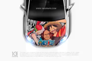 Luffy Gear 5 One Piece Car Decal Made With Top 3M Top Vinyl