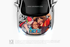 Luffy Gear 5 One Piece Car Decal Made With Top 3M Top Vinyl
