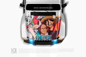 Luffy Gear 5 One Piece Car Decal Made With Top 3M Top Vinyl