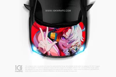 Luffy Gear 5 One Piece Car Decal Made With Top 3M Top Vinyl