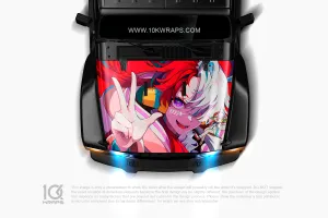 Luffy Gear 5 One Piece Car Decal Made With Top 3M Top Vinyl