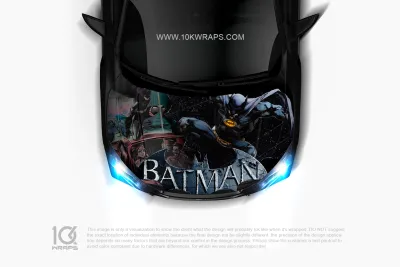 Batman Car Decal Custom Design Hood Wrap With 3M TOP Vinyl