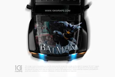 Batman Car Decal Custom Design Hood Wrap With 3M TOP Vinyl