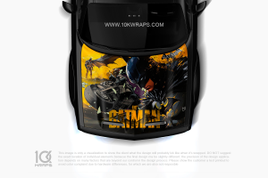 Batman Car Decal Custom Design Hood Wrap With 3M TOP Vinyl