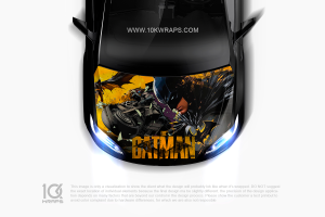 Batman Car Decal Custom Design Hood Wrap With 3M TOP Vinyl