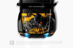 Batman Car Decal Custom Design Hood Wrap With 3M TOP Vinyl
