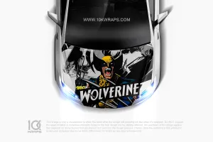 Wolverine X-Men Car Wraps Made With Top 3M Vinyl-10KWRAPS