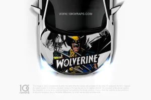 Wolverine X-Men Car Wraps Made With Top 3M Vinyl-10KWRAPS