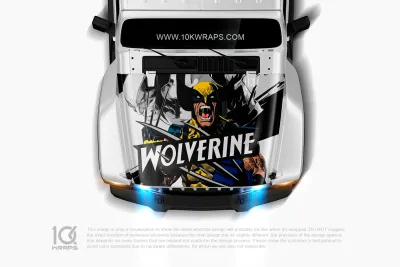 Wolverine X-Men Car Wraps Made With Top 3M Vinyl-10KWRAPS