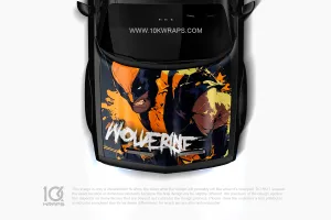 Wolverine Car Decal X-Men Made With Top 3M Vinyl - 10KWRAPS