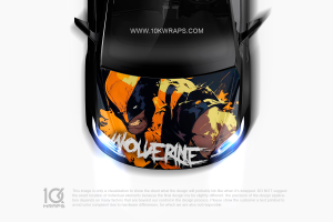 Wolverine Car Decal X-Men Made With Top 3M Vinyl - 10KWRAPS